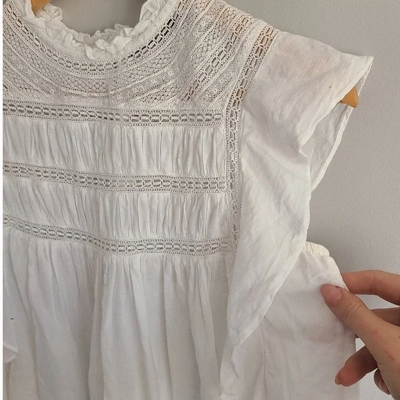 LOVE SAM White Lace Top - Picture 2 of 8